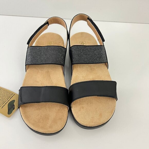 Spenco Womens Sanabel Black Sling-Back Sandals Size 10 M - Picture 3 of 10